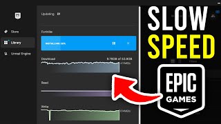 How To Fix Slow Download Speeds On Epic Games  Full Guide [upl. by Noicnecsa]