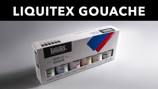 Liquitex Acrylic Gouache Review amp Demo Painting [upl. by Vocaay]