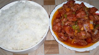 how to make the best sausage stew with plain rice [upl. by Viehmann147]