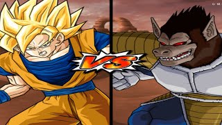 Goku Ssj VS Vegeta Oozaru  Dragon Ball Z Budokai Tenkaichi 3 [upl. by Inalaehak]