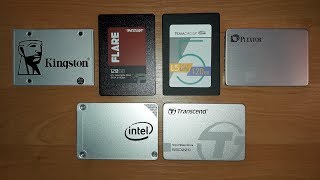 Часть №1 Обзор SSD накопителей 6 разных фирм Тест скорости [upl. by Sanoj]