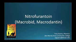 CC How to Pronounce nitrofurantoin Macrobid Macrodantin Backbuilding Pharmacology [upl. by Ilecara]