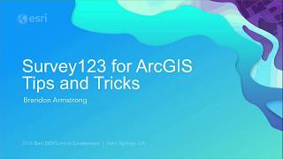 Survey123 for ArcGIS Tips and Tricks [upl. by Bogey]