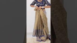 How to make perfect saree pleats easilydrapingsaree saree fashion [upl. by Gladdy]