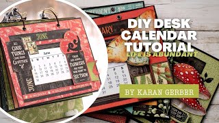 DIY Desk Calendar Tutorial [upl. by Stuckey]