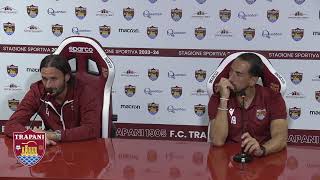 Conferenza stampa post partita Trapani  Acireale [upl. by Yrtsed]