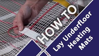 How to Lay and Install Underfloor Heating underfloorheating howto [upl. by Adnaval858]