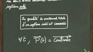 Prof de meca  choc élastique de 2 billes  Qté de Mvt 1 [upl. by Astra]