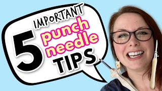 5 Essential Punch Needle Tips You Need to Know [upl. by Gaulin]