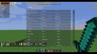 Most  Commands on wurst Minecraft [upl. by Irreg]