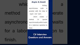 async and await  c  asynchronous [upl. by Spatola]