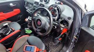 Taking Apart The Interior Of The Fiat 500 [upl. by Hallagan840]