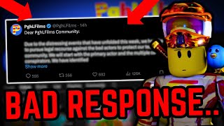 Roblox YouTuber PGHLFilms RESPONDED… Horrible [upl. by Anitserp]