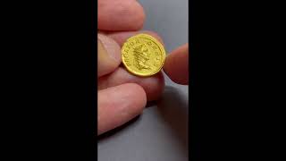 SEPTIMIUS SEVERUS RIC 282 Date 202210 AD Gold Aureus Sol NAC hammered 16000 USD 2016 [upl. by Yenttihw753]