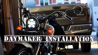 Honda Shadow Daymaker Installation [upl. by Aztilem]