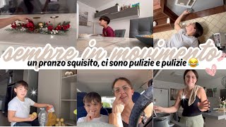 Ultimo giorno di lavoro qui anche Jpio pulisce decoro natalizio pranzo squisito debbyg vlog✨ [upl. by Ennazzus]