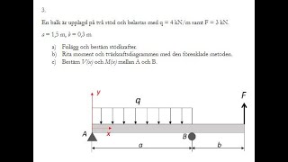 69 Moment och tvärkraftsdiagram [upl. by Archambault]