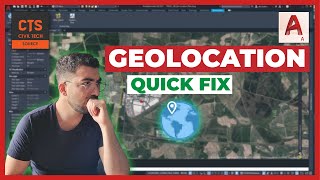 AutoCAD Geolocation  How to create quickly your site location plan [upl. by Oppen958]