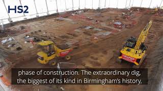 HS2 archaeology dig time lapse at Park Street in Birmingham [upl. by Ahsyad]