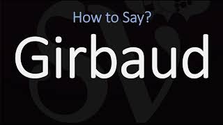 How to Pronounce Girbaud CORRECTLY French amp English Pronunciation [upl. by Vidovic]