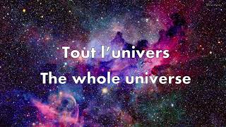 Tout lUnivers  Gjons Tears Lyrics with English Translations  Eurovision Switzerland 2021 [upl. by Norrehs467]