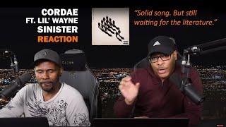 Cordae ft Lil Wayne  Sinister REACTION [upl. by Ahtamas]