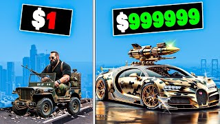 1 to 1000000 ARMY Car in GTA 5 [upl. by Rim]