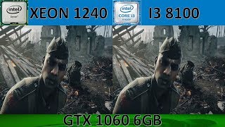 7 years old XEON E31240 vs i3 8100  gaming test [upl. by Gnehc]