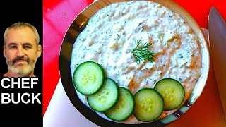 Best Tzatziki Sauce Recipe Greek cucumber yogurt dressing [upl. by Devin]