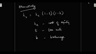 Cost of Retained earnings Text book credits Financial Management Dr A Murthy [upl. by Keene]