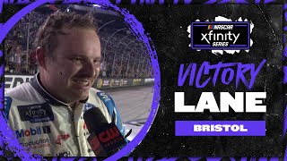 Cole Custer ‘It’s unbelievable’ to get win at Bristol [upl. by Aerbma]