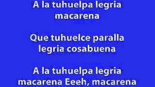 Macarena with Lyrics [upl. by Rekab]