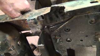 1994 powerstroke project part 23 Radiator support repair [upl. by Holbrooke]