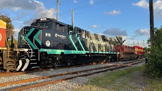 FEC 208 at Port Everglades with newly painted engine 819 [upl. by Wetzell]