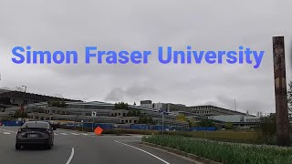 Driving BURNABY MOUNTAIN  Simon Fraser University Campus  UniverCity Metro Vancouver BC Canada [upl. by Finella]