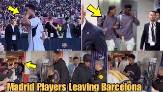 Scenes 🔥 Bellingham and Tchouameni Real Madrid Spotted Leaving Barcelona Dressing Room after win [upl. by Mariejeanne]