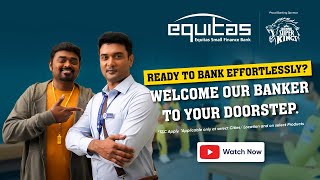 Equitas Express Bike Banker  Banker on wheels  Equitas Small Finance Bank  Chennai Super Kings [upl. by Ydnyc363]