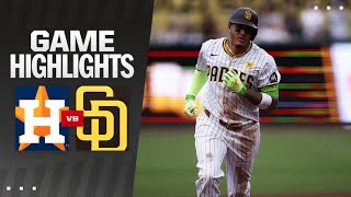 Astros vs Padres Game Highlights 91824  MLB Highlights [upl. by Laerol]