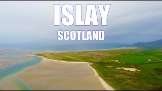 Islay Scotland  Stunning Remote Beach by Drone [upl. by Lladnik]