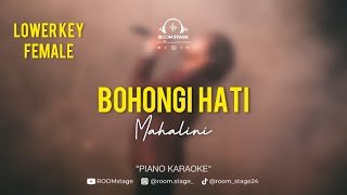 MAHALINIBohongi hati Lower key karaoke female [upl. by Manheim]