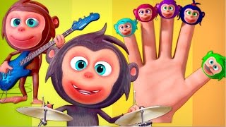 Monkey Finger Family 3D  Videogyan 3D Rhymes  Nursery Rhymes For Children [upl. by Baggs]