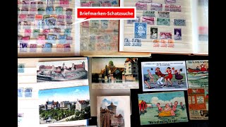 Briefmarken Schatzsuche mit Briefmarken und Ansichtskarten von der Börse in Röthenbach am 30092024 [upl. by Eelibuj]