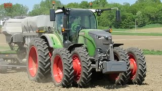 FENDT 724 Tractor Planting Corn [upl. by Esidnac]