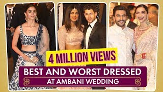 Priyanka Chopra Deepika Padukone Best and Worst Dressed at Ambani Wedding Pinkvilla [upl. by Ymmat]