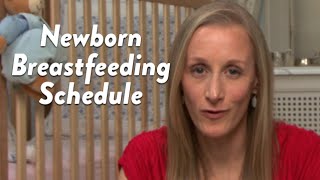 Newborn Breastfeeding Schedule  CloudMom [upl. by Adnima659]