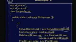 Lecture 30 ClientServer Programming In Java [upl. by Leeke413]