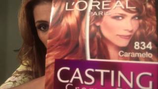 FIQUEI RUIVA CASTING CREME GLOSS 834 CARAMELO [upl. by Ellenad]