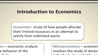 Introduction to Economics Macroeconomics and Microeconomics  Episode 32 [upl. by Anihpesoj]