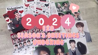 엑소엘 브이로그 4 2024 엑소 시즌그리팅 언박싱  EXOs season greeting unboxing  엑소  시그  택배깡  덕질 브이로그 [upl. by Akimahc]