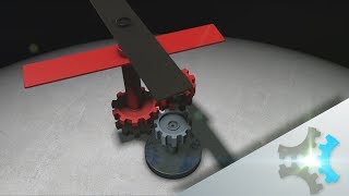 Two Coaxial propellers  Using Only one Motor  3D Animation Concept [upl. by Cahilly830]